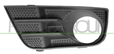 BUMPER GRILLE LEFT-BLACK-WITH FOG LAMP HOLES