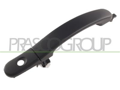 FRONT DOOR HANDLE LEFT-OUTER-BLACK-WITH KEY HOLE