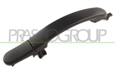 FRONT DOOR HANDLE RIGHT+REAR RIGHT/LEFT-OUTER-BLACK-WITHOUT KEY HOLE