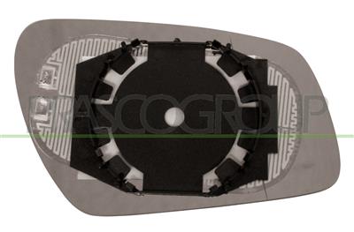 MIRROR GLASS BASE LEFT-HEATED-ASPHERICAL-CHROME