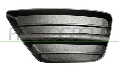 BUMPER GRILLE LEFT-BLACK-WITHOUT FOG LAMP HOLE