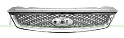 RADIATOR GRILLE-SILVER-WITH CHROME FRAME
