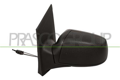 DOOR MIRROR LEFT-CABLE-BLACK