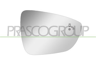 MIRROR GLASS BASE RIGHT-HEATED-BLIS-CONVEX