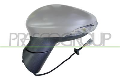 RETROVISORE SINISTRO-ELETTRICO-TERMICO-CON PRIMER-CON FANALE-CHIUDIBILE-ASFERICO