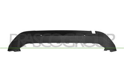 REAR BUMPER SPOILER-BLACK-TEXTURED FINISH-WITH PDC HOLES+SENSOR HOLDERS