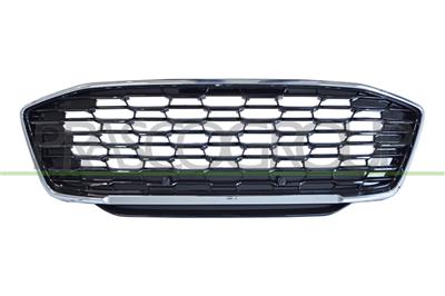 RADIATOR GRILLE-BLACK-GLOSSY-WITH CHROME FRAME