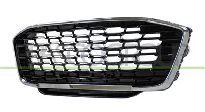 RADIATOR GRILLE-BLACK-GLOSSY-WITH CHROME FRAME