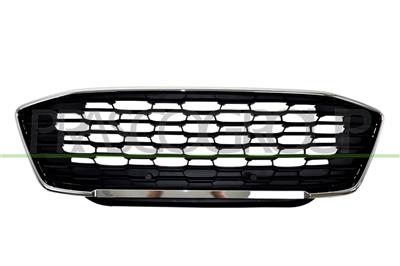 RADIATOR GRILLE-BLACK-WITH CHROME FRAME
