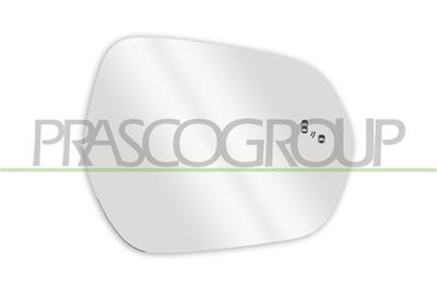 MIRROR GLASS BASE RIGHT-HEATED-BLIS-CONVEX