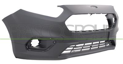 FRONT BUMPER-PRIMED-WITH TOW HOOK COVER-WITH CUTTING MARKS FOR PDC