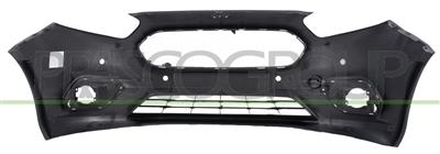 FRONT BUMPER-PRIMED-WITH PDC-WITH TOW HOOK COVER