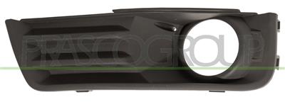 BUMPER GRILLE LEFT-BLACK-WITH FOG LAMP HOLES
