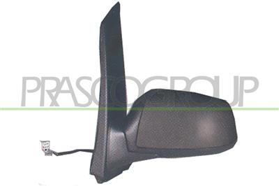 DOOR MIRROR LEFT-ELECTRIC-BLACK-CONVEX-CHROME