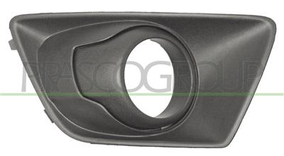 BUMPER GRILLE LEFT-BLACK-WITH FOG LAMP HOLES-OPEN