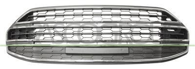 BUMPER GRILLE-CENTRE-BLACK-WITH CHROME MOLDING