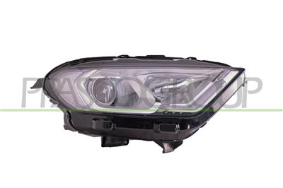 OPTICA DERECHA H1+H18 ELECTRICA-CON MOTOR-CON LUZ DIURNA-CROMADA-LED