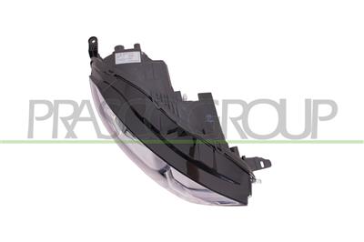 HEADLAMP RIGHT H1+H18 ELECTRIC-WITH MOTOR-WITH DAY RUNNING LIGHT-CHROME-LED