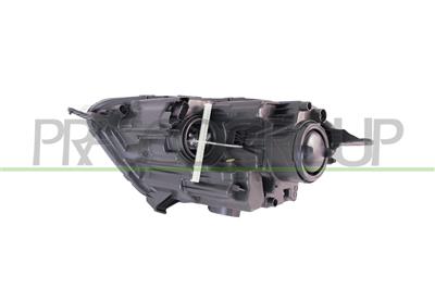 HEADLAMP RIGHT H1+H18 ELECTRIC-WITH MOTOR-WITH DAY RUNNING LIGHT-CHROME-LED