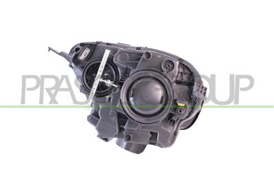 HEADLAMP RIGHT H1+H18 ELECTRIC-WITH MOTOR-WITH DAY RUNNING LIGHT-CHROME-LED