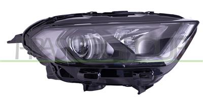 PROIETTORE DESTRO H1+H18-ELETTRICO-CON MOTORE-CON LUCE DIURNA-NERO-LED