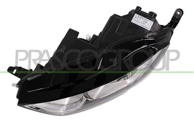 HEADLAMP LEFT H1+H18 ELECTRIC-WITH MOTOR-WITH DAY RUNNING LIGHT-BLACK-LED