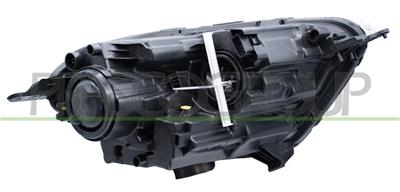 HEADLAMP LEFT H1+H18 ELECTRIC-WITH MOTOR-WITH DAY RUNNING LIGHT-BLACK-LED
