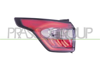 TAIL LAMP LEFT-OUTER-WITH BULB HOLDER-LED-CHROME