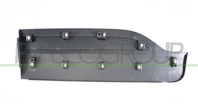 MOLDURA PUERTA TRASERA DERECHA-CON CLIPS- NEGRO/GRANULADO