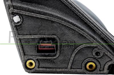 SPIEGEL RECHTS-ELEKTRISCH-GRUNDIERT-HEIZBAR-MIT BLINKER-KONVEX-6 PINS