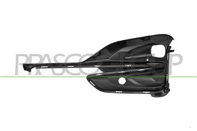 FRONT BUMPER GRILLE RIGHT-BLACK-GLOSSY-WITH PDC HOLE