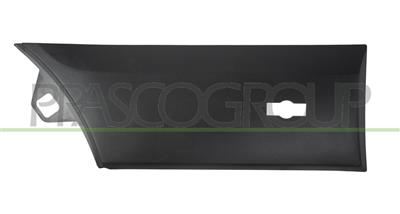 SIDE MOLDING REAR FENDER RIGHT-FRONT SIDE-LOWER-BLACK-TEXTURED FINISH-WITH CLIPS-WITH MARKER LIGHT HOLE MOD. EXTRA LONG BASE-SINGLE WHEEL