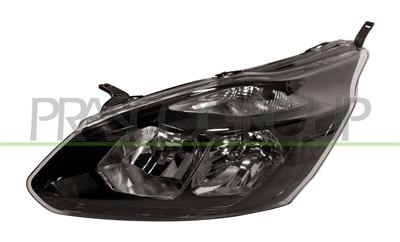 OPTICA IZQUIERDA H7+H15 ELECTRICA-CON MOTOR-NEGRA