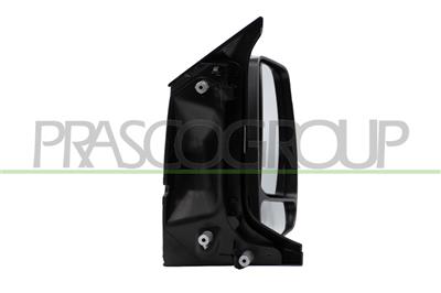 DOOR MIRROR RIGHT-ELECTRIC-BLACK-HEATED-WITH LAMP-CONVEX-CHROME