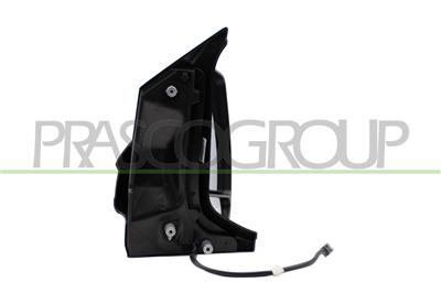 DOOR MIRROR RIGHT-ELECTRIC-HEATED-PRIMED-WITH LAMP-FOLDABLE-CONVEX-CHROME
