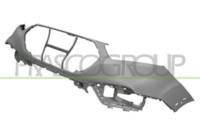 FRONT BUMPER UPPER-PRIMED-WITH WING EXTENSION HOLES FOR VEHICLES WITH 17/18