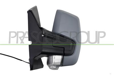 RETROVISORE SINISTRO-MANUALE-CON PRIMER-CON FANALE-CONVESSO-2 PINS