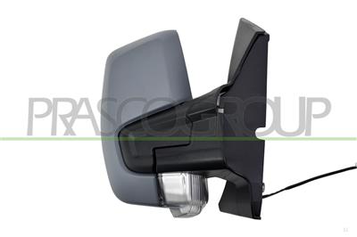 DOOR MIRROR RIGHT-ELECTRIC-PRIMED-HEATED-WITH LAMP-CONVEX-6 PINS