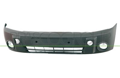 FRONT BUMPER-BLACK-WITH FOG LAMP HOLES