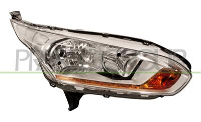 HEADLAMP RIGHT H7+H15 ELECTRIC-WITH MOTOR-CHROME