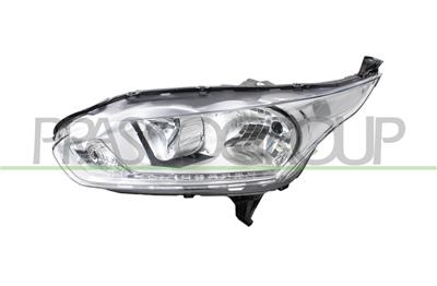 HEADLAMP LEFT H7+H15-ELECTRIC-WITH MOTOR-CHROME MOD. 15 >