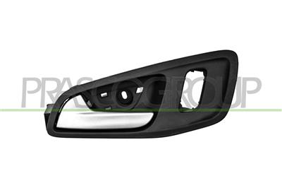 FRONT DOOR HANDLE LEFT-INNER-WITH CHROME LEVER-BLACK HOUSING