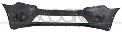 FRONT BUMPER-BLACK-TEXTURED FINISH-WITH TOW HOOK COVER-WITH PDC+SENSOR HOLDERS-WITH CUTTING MARKS FOR PARK ASSIST
