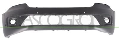 FRONT BUMPER-BLACK-TEXTURED FINISH-WITH FOG LAMP HOLES-WITH PDC AND PARK ASSIST+SENSOR HOLDERS-WITH TOW HOOK COVER