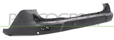 REAR BUMPER-CENTRE-BLACK-TEXTURED FINISH-WITH PDC+SENSOR HOLDERS-WITH TOW HOOK COVER
