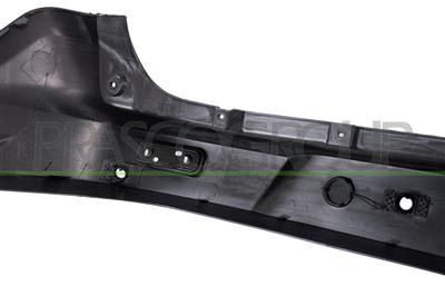 REAR BUMPER-CENTRE-BLACK-TEXTURED FINISH-WITH PDC+SENSOR HOLDERS-WITH TOW HOOK COVER