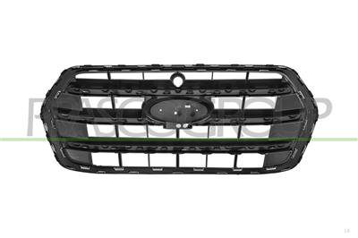 RADIATOR GRILLE-BLACK-WITH CHROME FRAME