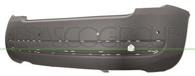 REAR BUMPER-PRIMED-WITH 4 PDC HOLES WITH MOLDING HOLES
