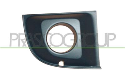 BUMPER GRILLE RIGHT-BLACK-WITH FOG LAMP HOLES