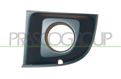BUMPER GRILLE LEFT-BLACK-WITH FOG LAMP HOLES